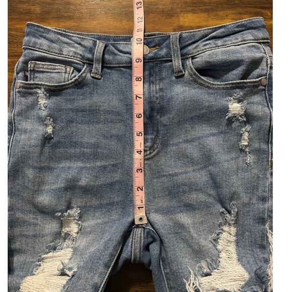 Judy Blue Women’s 5 27 x 28 Jeans Skinny Fit Distressed High Rise Stretch Denim - Picture 9 of 10